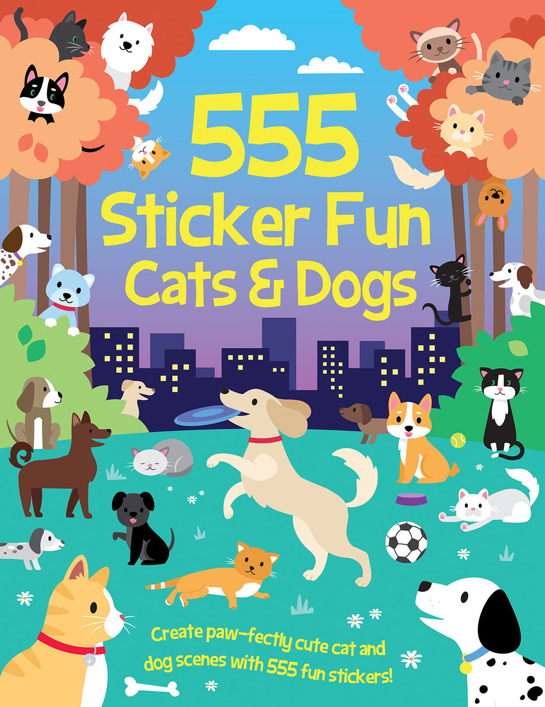Cover image for 555 Sticker Fun - Cats & Dogs ISBN 9781801059213